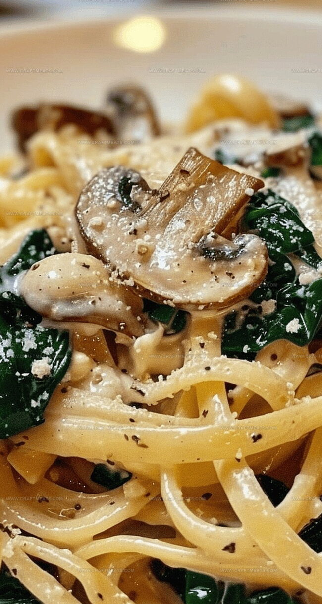 Creamy Spinach Mushroom Pasta Everyone Loves