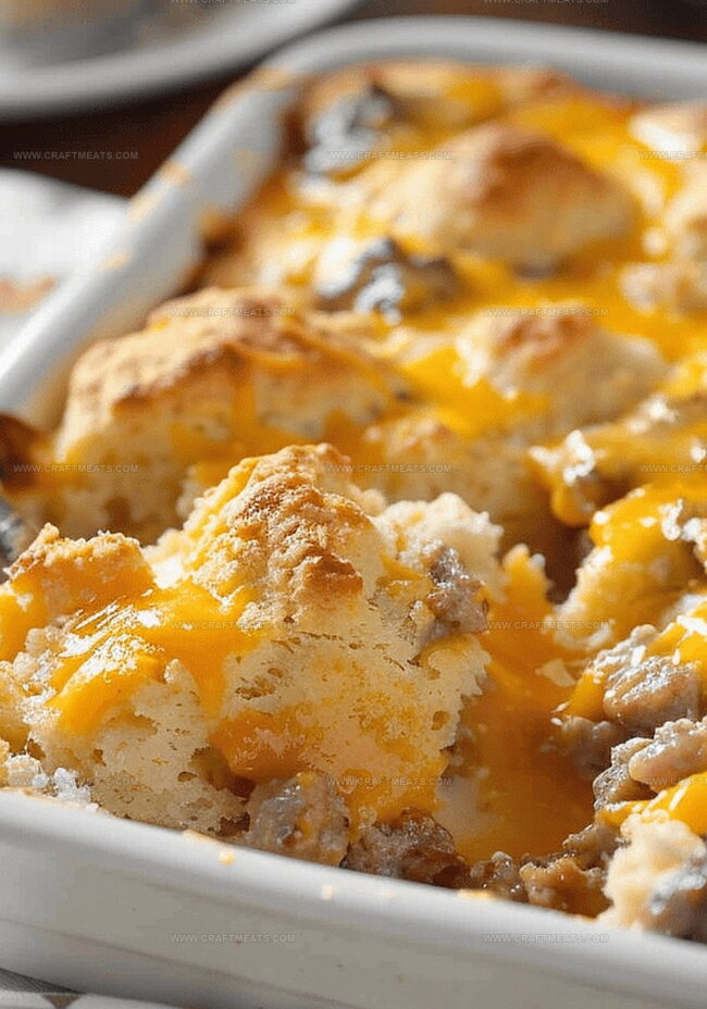 How to Make Savory Biscuit & Sausage Bake