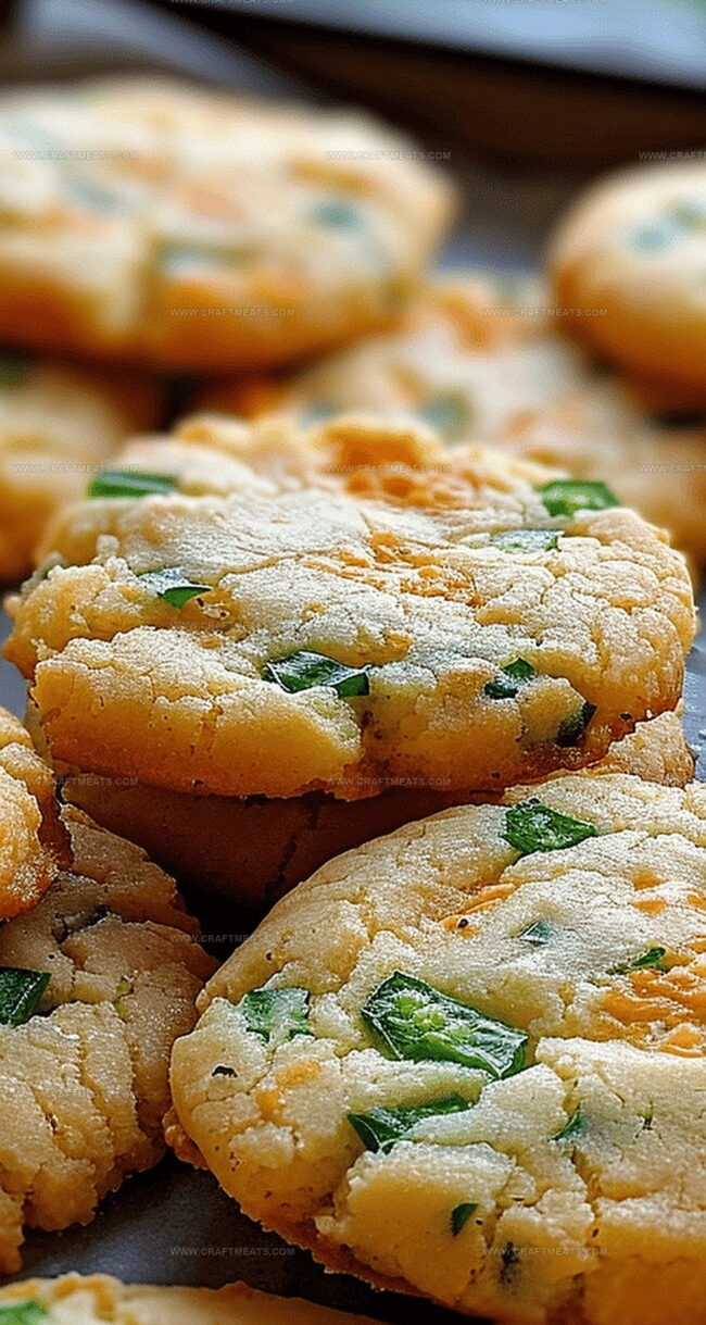 Cheddar Jalapeño Cookies with a Bold Kick