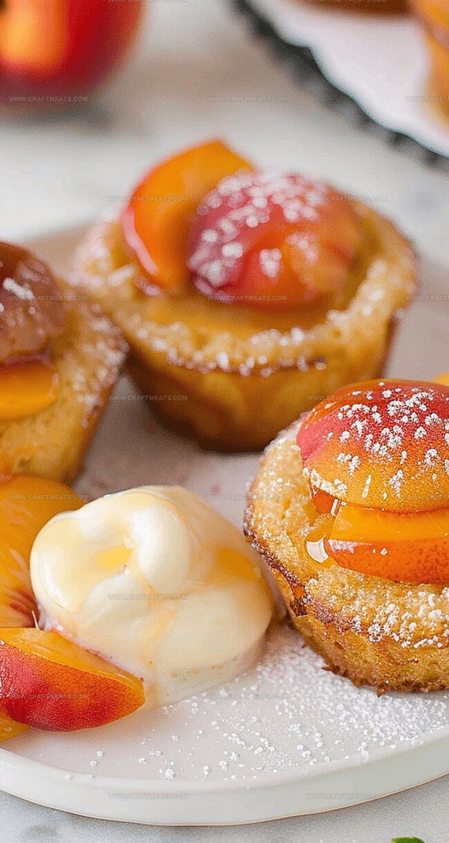 What Makes Peach Delight Mini Cakes So Light and Lovely