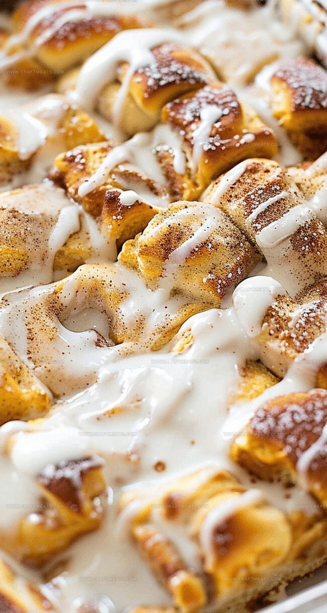Pumpkin Cinnamon Roll Bake Brings Warm Autumn Flavor