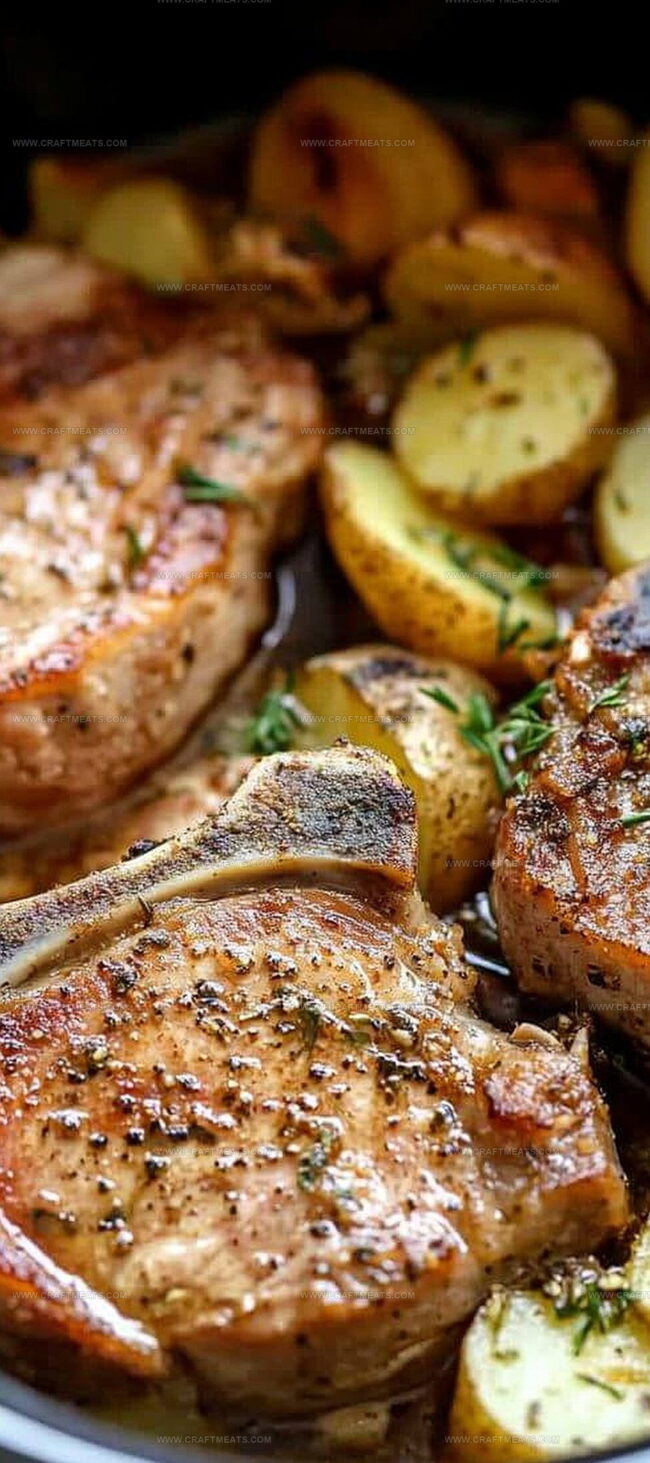 What to Eat With Ranch Pork Chops and Potatoes
