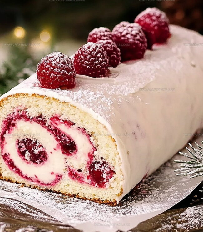 How To Roll Christmas Raspberry Cake Roll With Ease