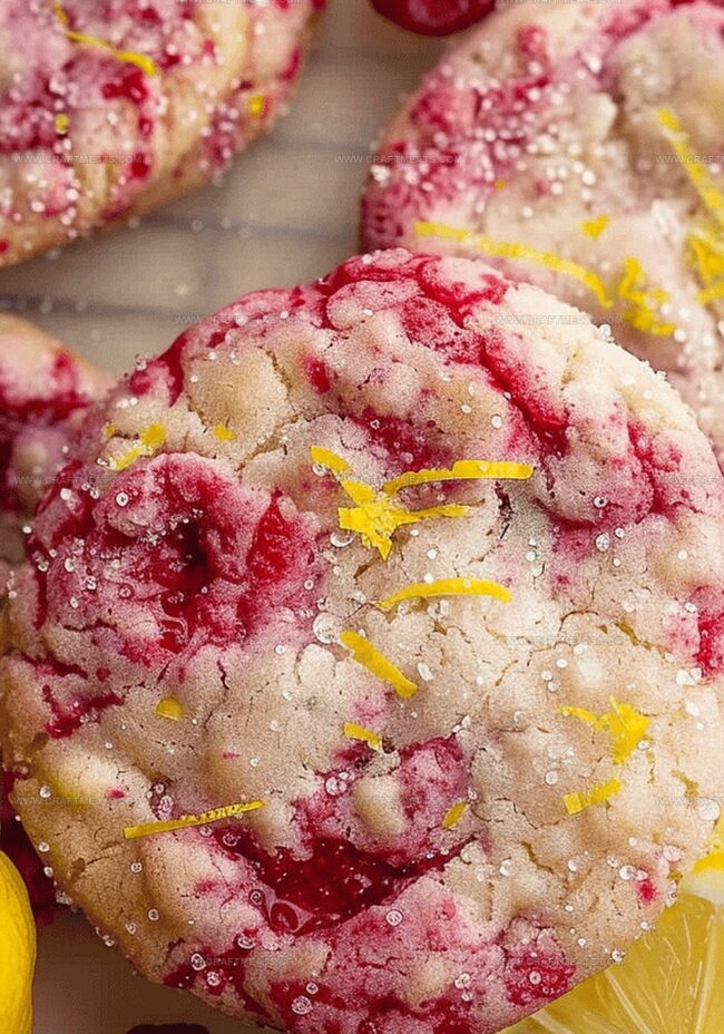 Instructions to Bake Raspberry Lemonade Cookies from Scratch
