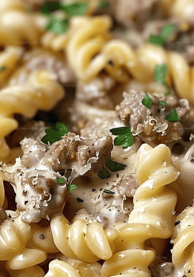 How to Prepare Beef Rotini Alfredo