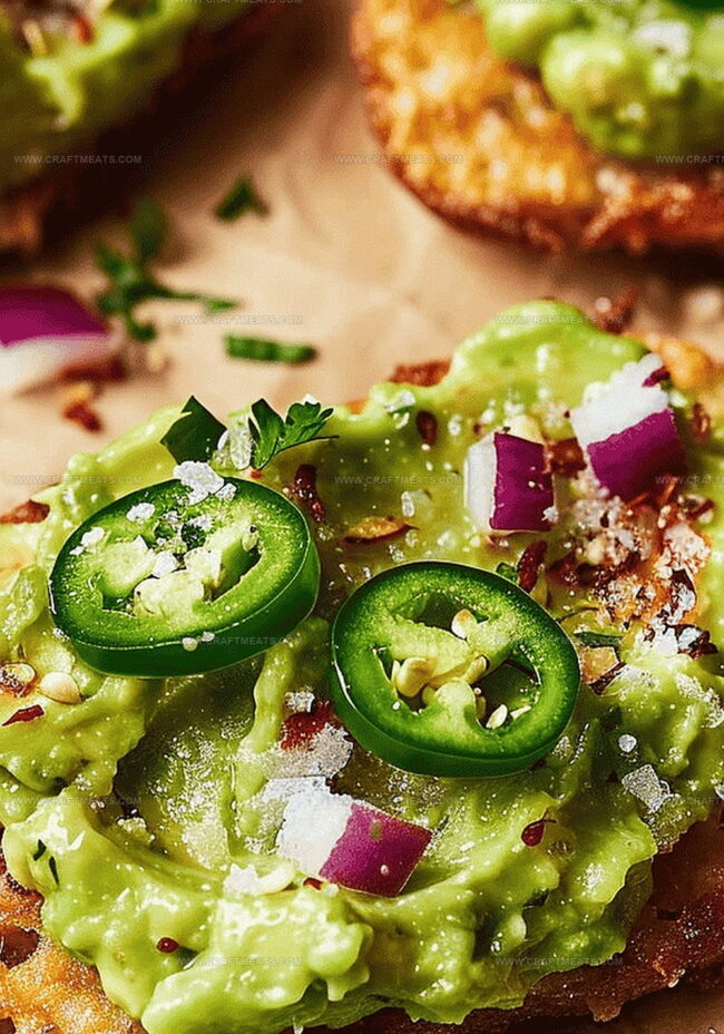 How to Assemble Spicy Smashed Avocado Toasts