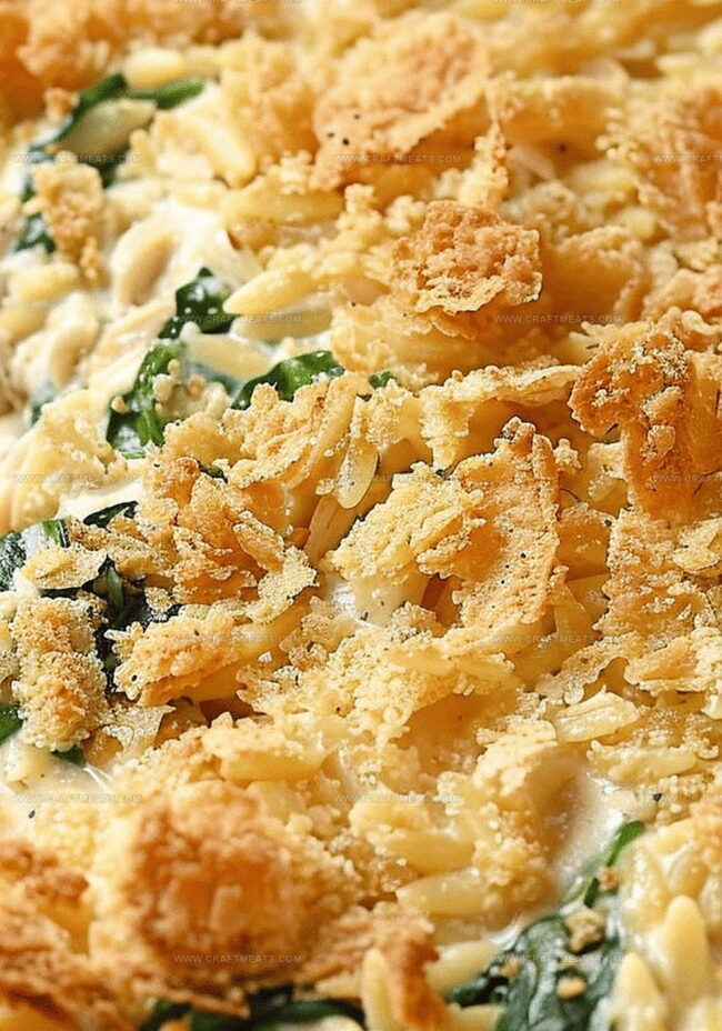 Instructions for Monterey Chicken Orzo Bake