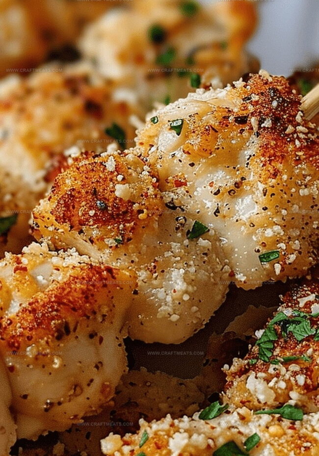 Directions for Making Garlic Parmesan Chicken Skewers Delight