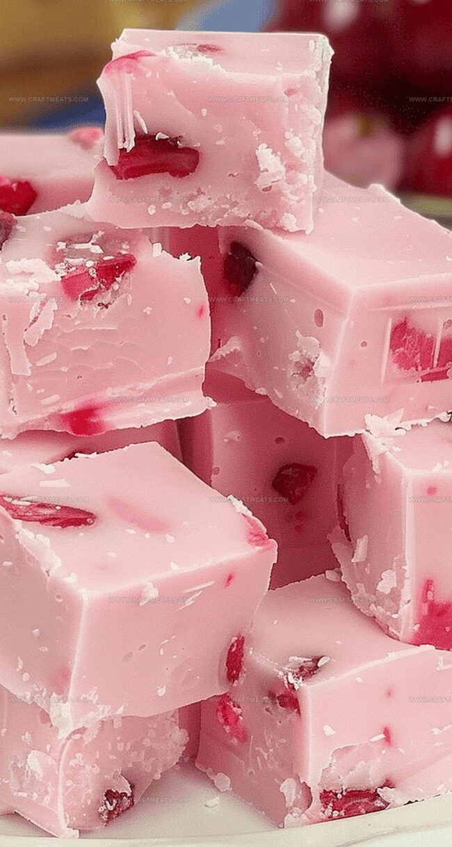 White Chocolate Cherry Fudge Is a Festive Favorite