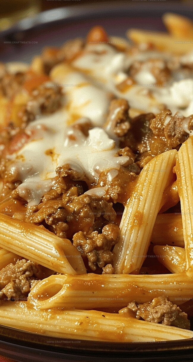 Cheesy Penne Delight with Savory Beef – Here’s Why It Works