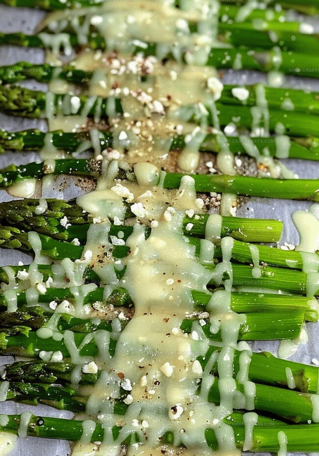 Directions for Garlic Parmesan Asparagus Bake