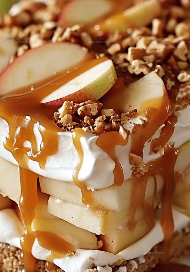 How to Layer Your Caramel Apple Éclair