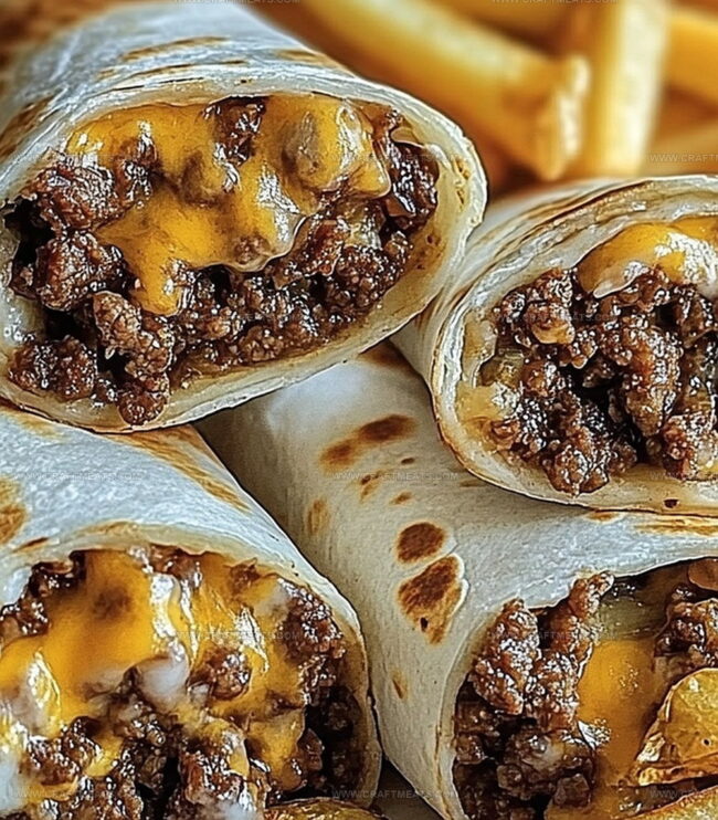 How To Make Cheesy Beef Wraps With Fries Fast