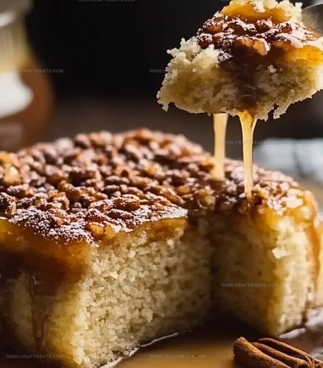 How To Bake Caramel Pecan Upside-Down Cake With Cinnamon Flawlessly