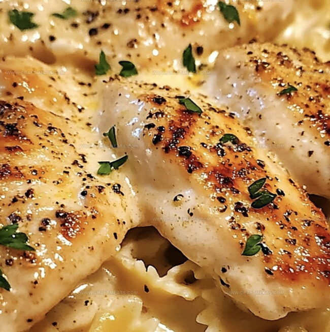 Instructions For Lemon Garlic Chicken With Creamy Bowtie Pasta