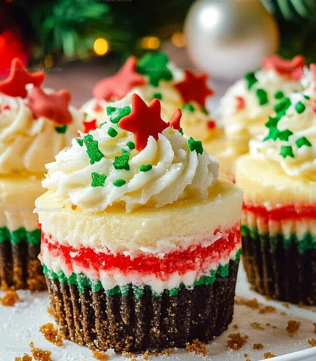 How To Bake Mini Christmas Cheesecakes Easily