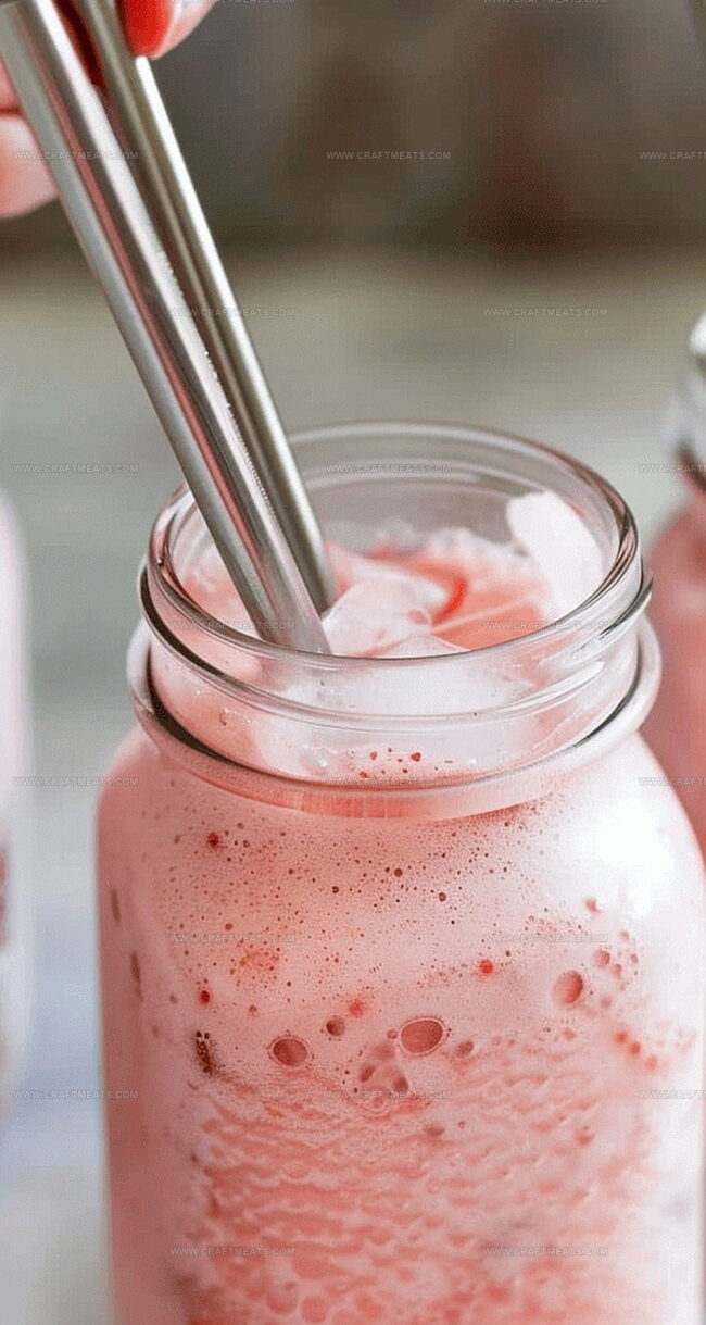 Frosted Strawberry Lemonade Is Sweet, Tangy, and Cold