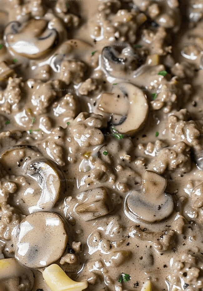 Instructions for Ground Beef Creamy Delight Success