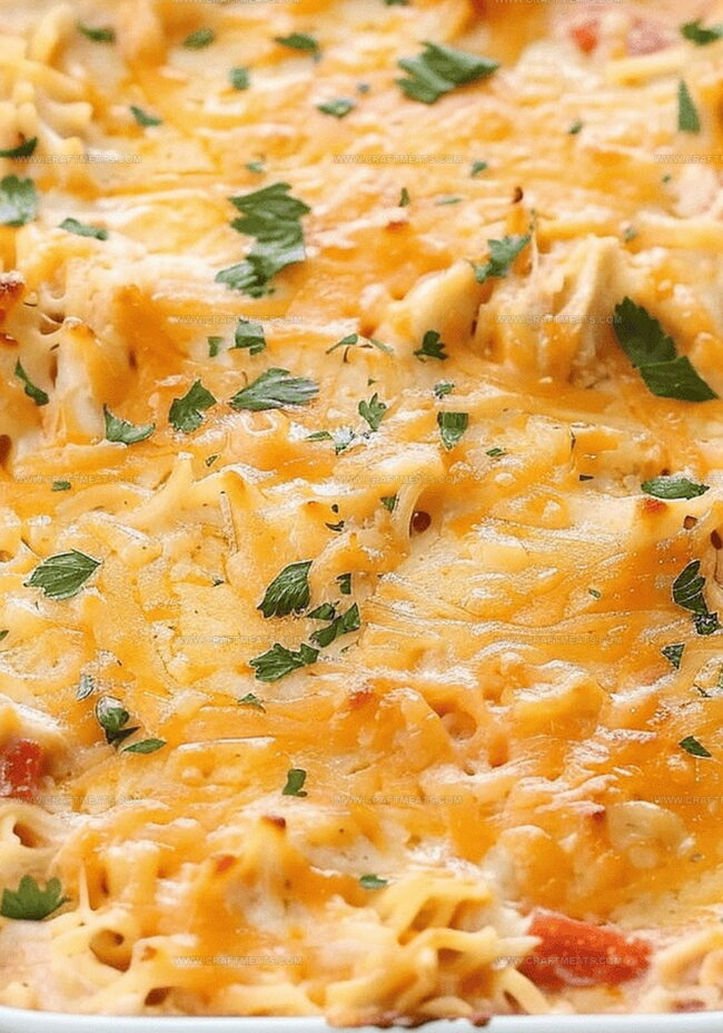 Directions for Creamy Chicken Salsa Pasta Bake
