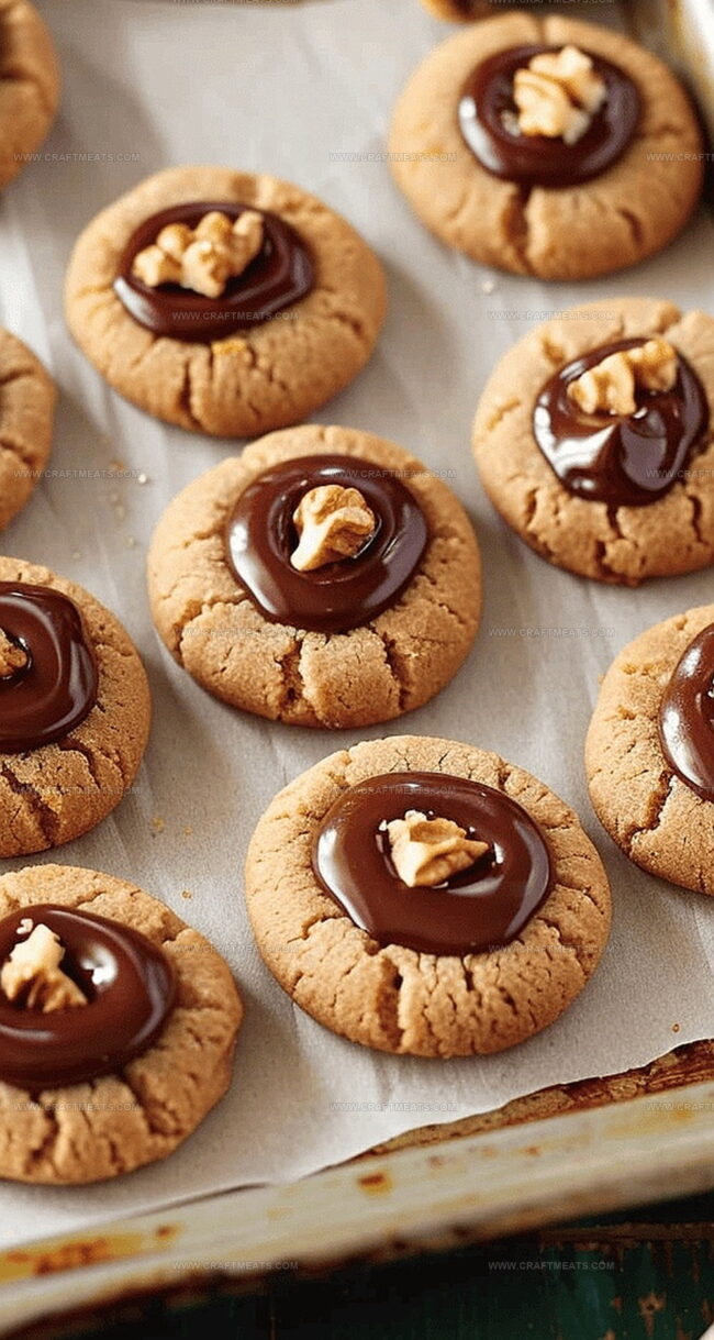Features of Caramel-Walnut Thumbprint Cookies