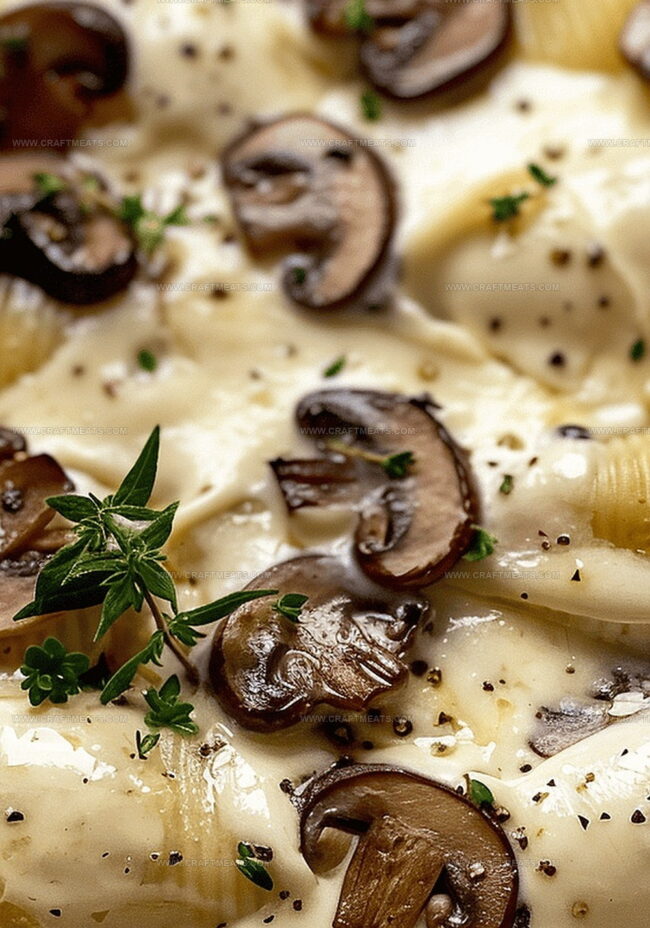 Steps to Bake Creamy Pasta Shells