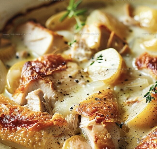 Steps To Create French Chicken Casserole A La Normande