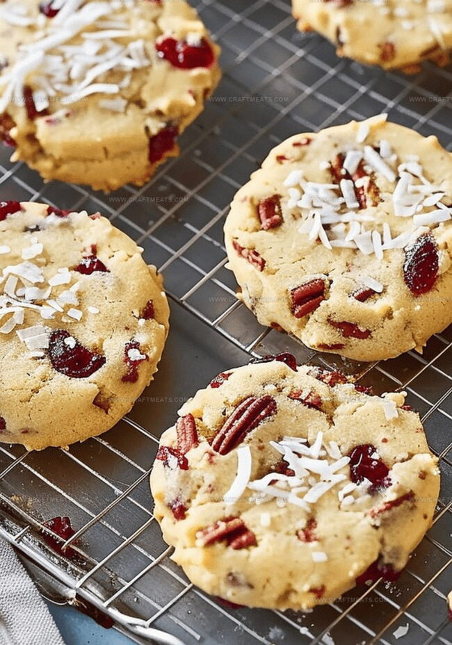Instructions for Baking Coconut-Cranberry Perfection