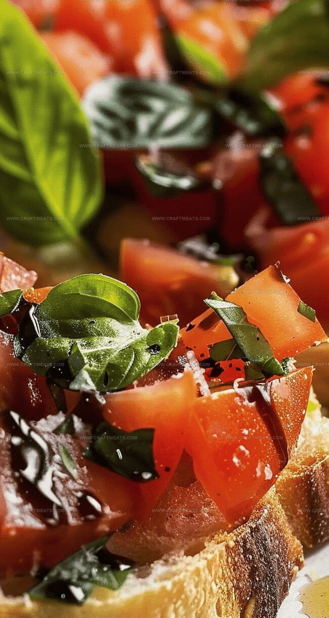 Tomato Basil Bruschetta Bursting with Freshness