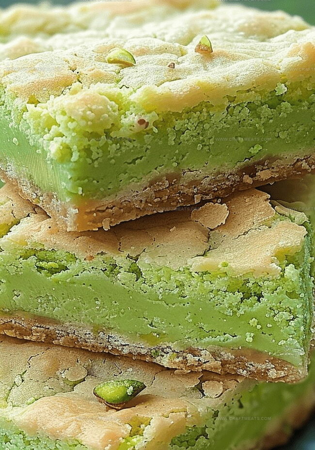 Directions for Pistachio Dream Cookie Bars