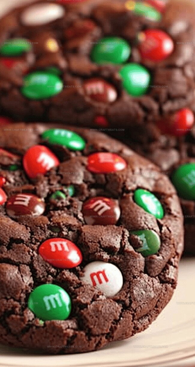 Chocolate Cookies with Festive Cheer