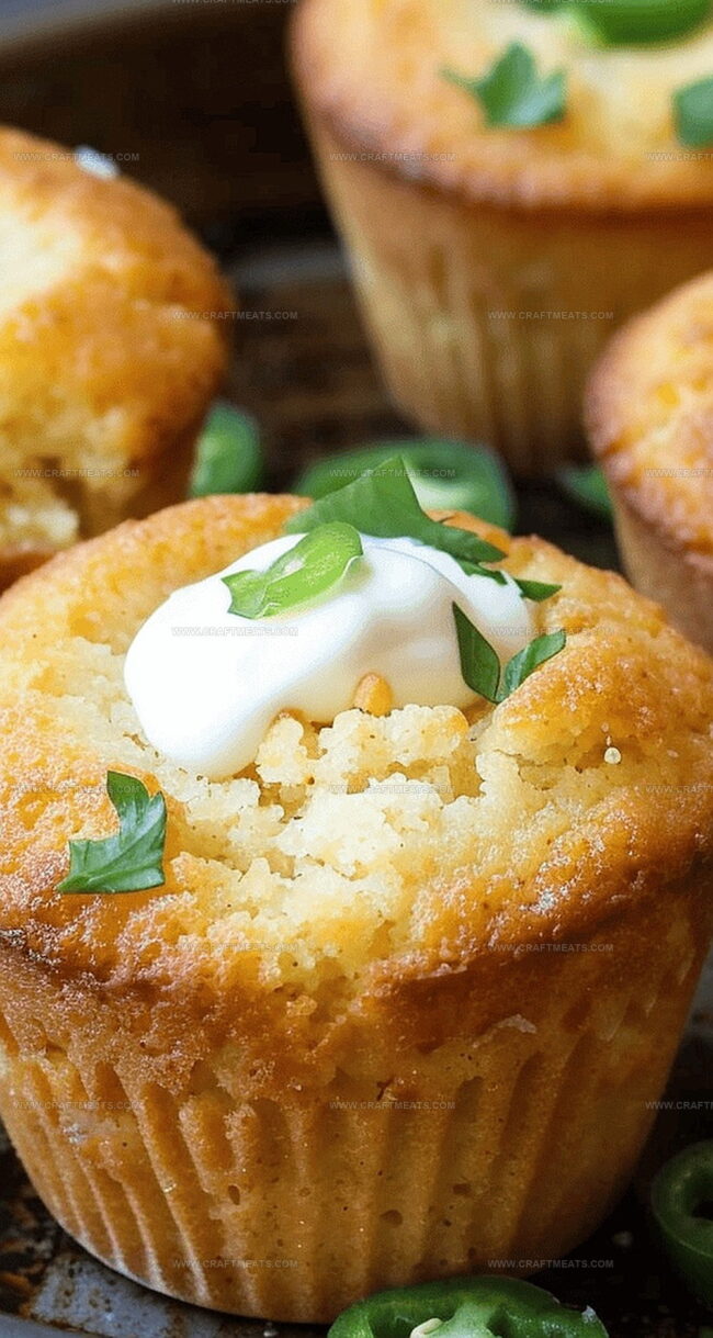 Why Jalapeño Cornbread Muffins with Spicy Cream Cheese Center Are a Hit