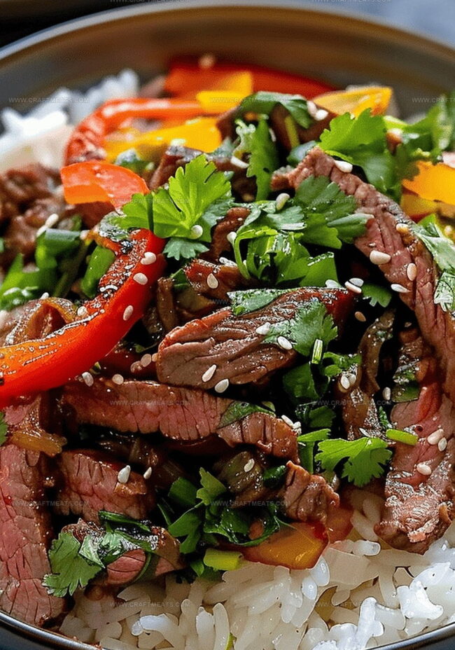 Stir-Fry Instructions for Your Beef and Bell Pepper Bowl