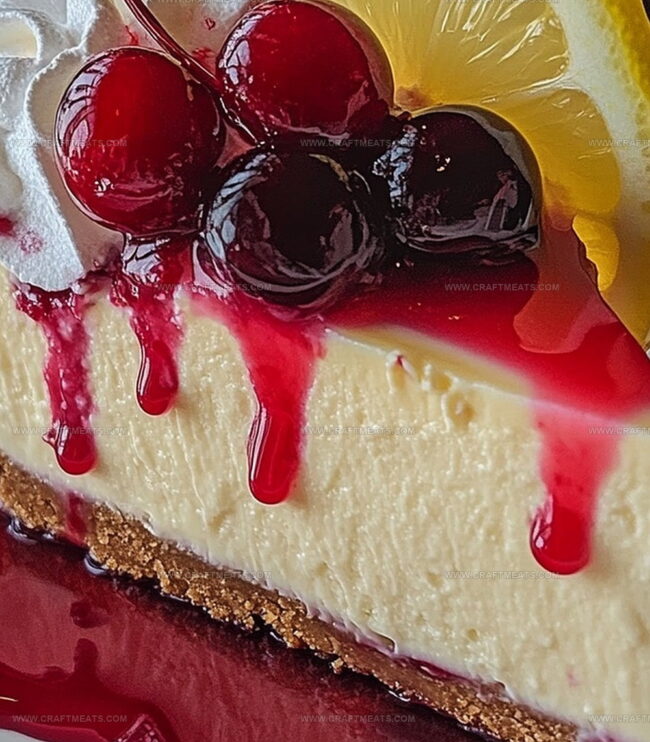 How To Layer Cherry Lemon Cheesecake Recipe Just Right