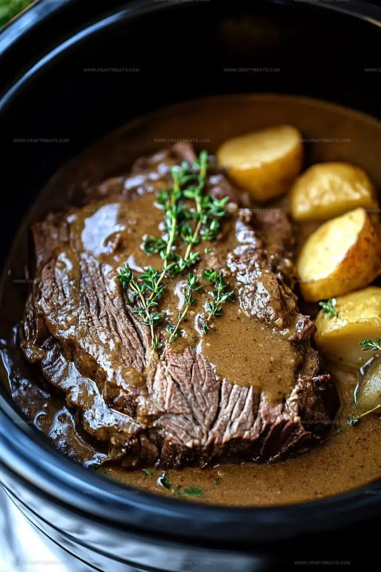 4506044 Slow Cooker Pot Roast With Gravy Recipe