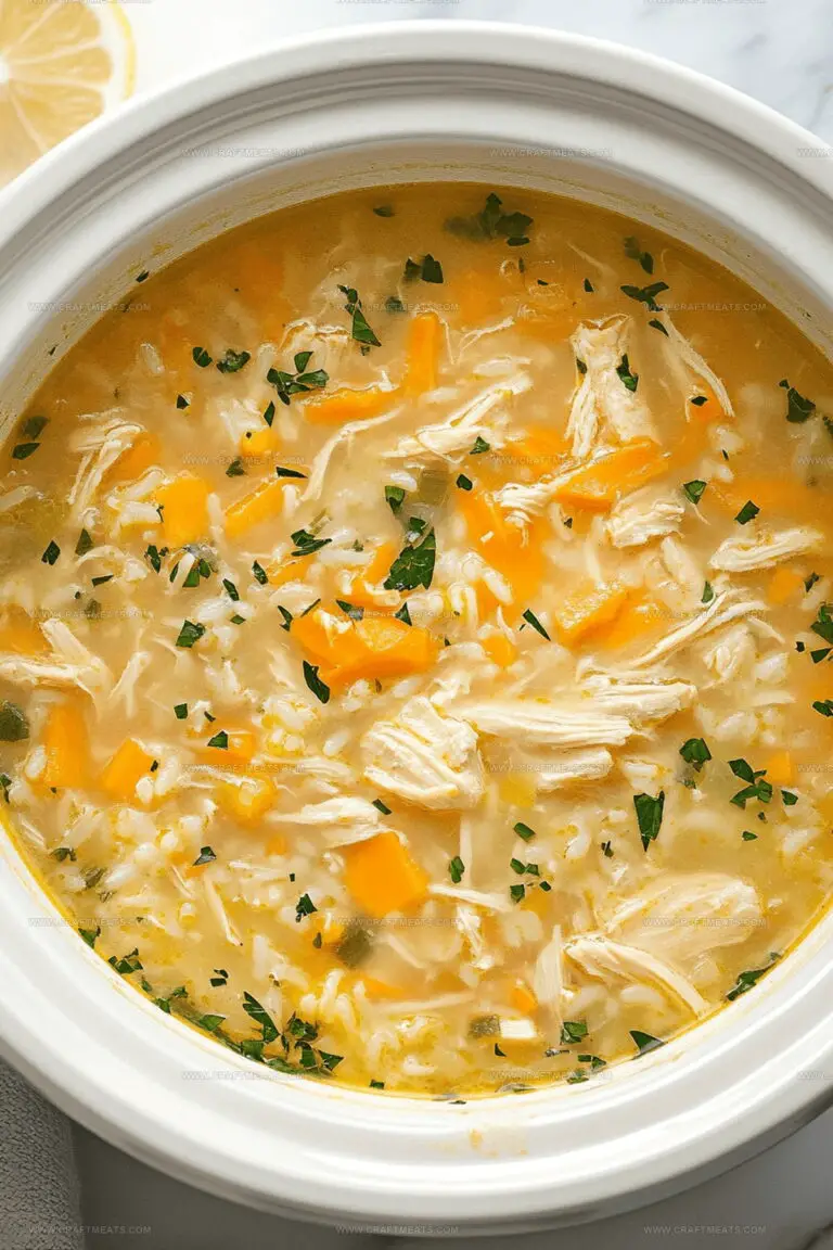 4284919 Slow Cooker Lemon Chicken & Rice Soup Recipe