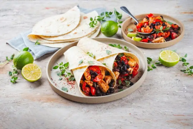 What Role Do Beans and Rice Play in Mexican Wraps?
